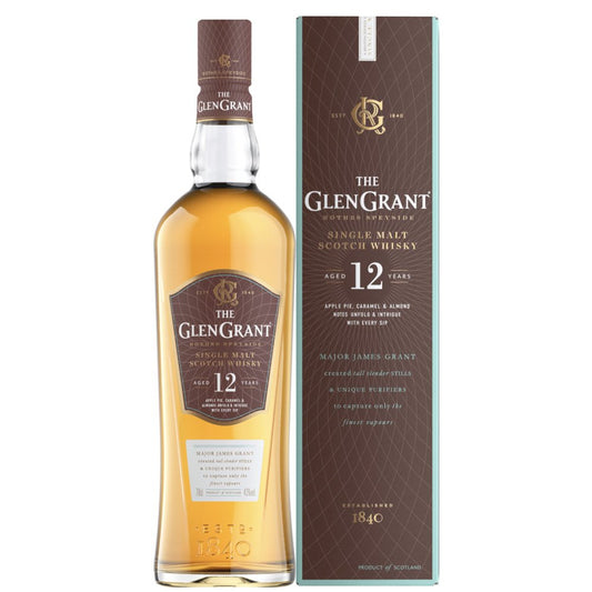 Speyside Single Malt Scotch Whisky 12 years old - The Glen Grant, Signatory Vintage (0.7l - astuccio a tubo)