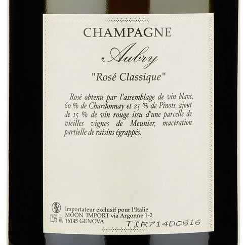 Champagne 1er Cru Brut Rosé - Aubry