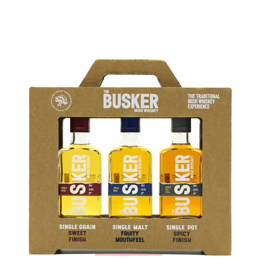 Discovery Pack (Single Malt Irish Whiskey + Single Grain Irish Whiskey + Single Pot Still Irish Whiskey "The Busker") - Royal Oak Distillery