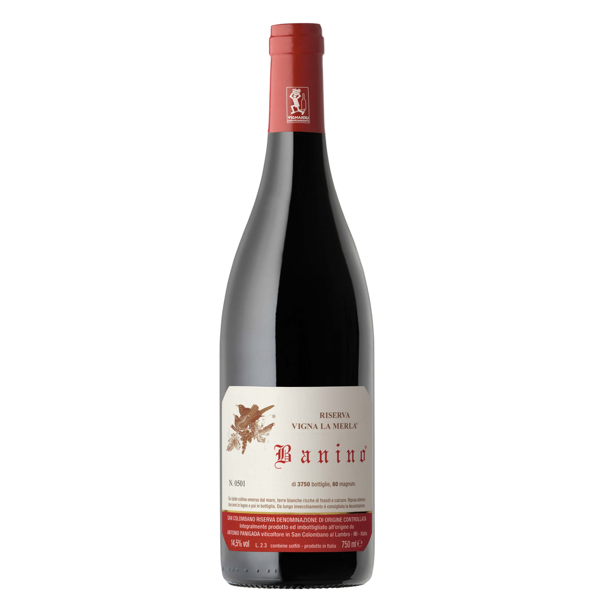 San Colombano Rosso DOC "Vigna La Merla" 2020 - Banino