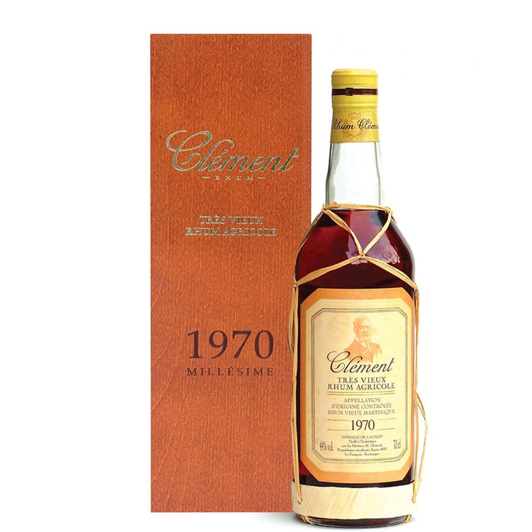 Rhum Tres Vieux Agricole 1970 - Clément (0.7l - cassetta di legno)