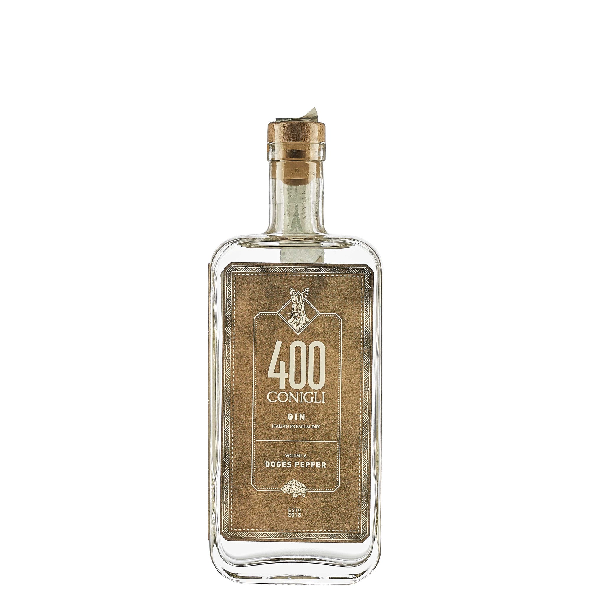 Dry Gin "Volume 6 Doges Pepper" - 400 Conigli (0.5l)