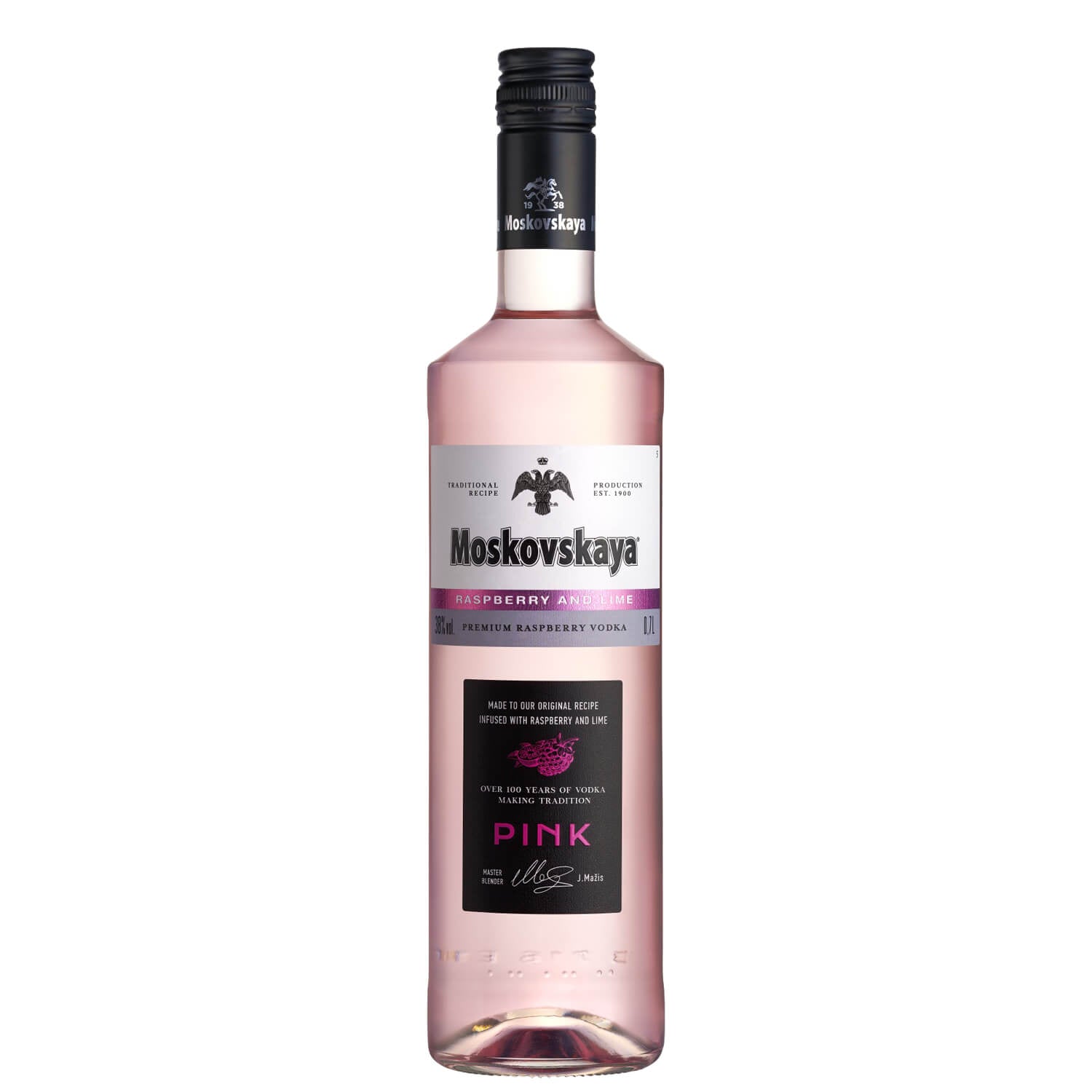 Premium Raspberry Vodka "Moskovskaya Pink" - Moskovskaya (0.7l)