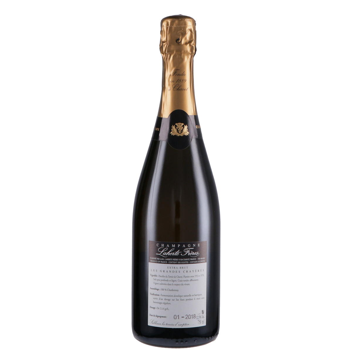 Champagne Extra Brut Blanc de Blancs "Les Grandes Crayères" 2021 - Laherte Frères