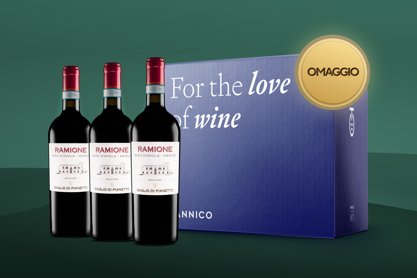 Nero d'Avola in omaggio