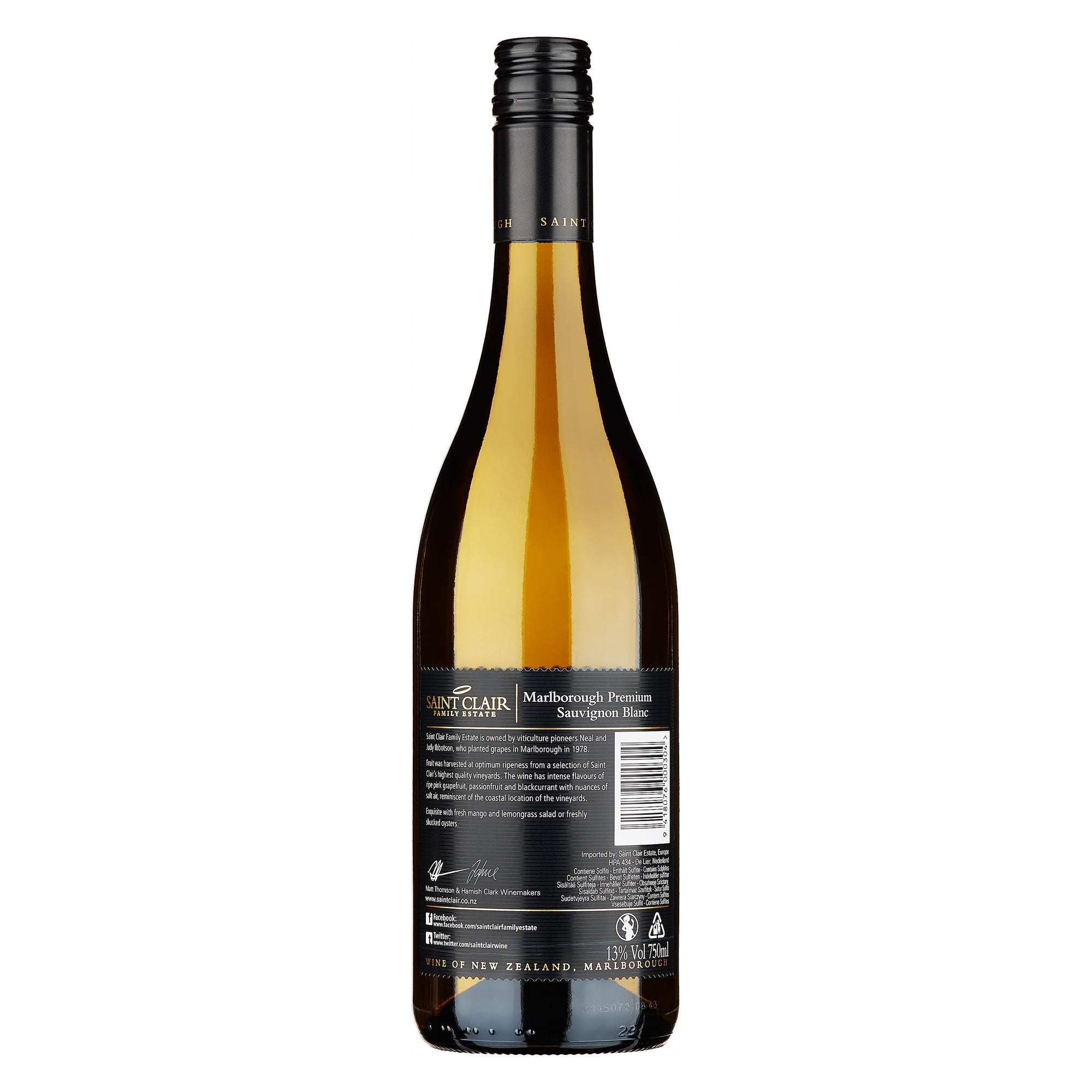 Sauvignon Blanc "Marlborough Premium" 2025 - Saint Clair (tappo a vite)