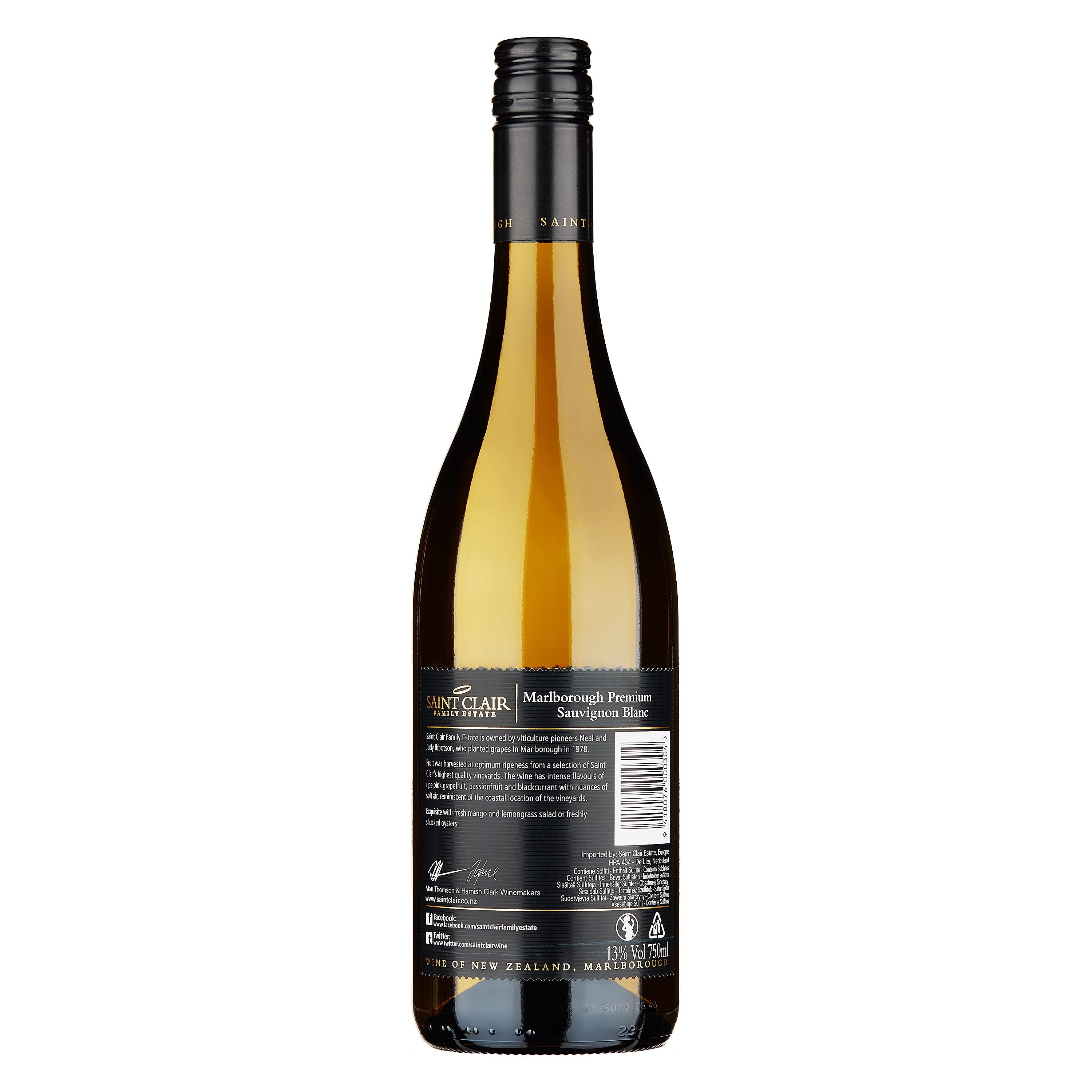 Sauvignon Blanc "Marlborough Premium" 2025 - Saint Clair (tappo a vite)