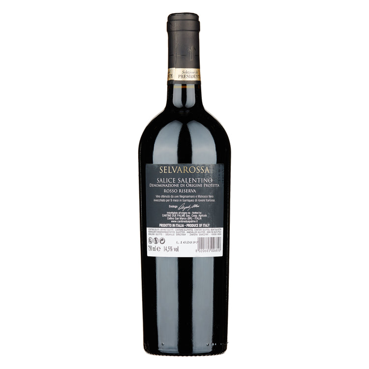 Salice Salentino Rosso Riserva DOP "Selvarossa" 2021 - Due Palme