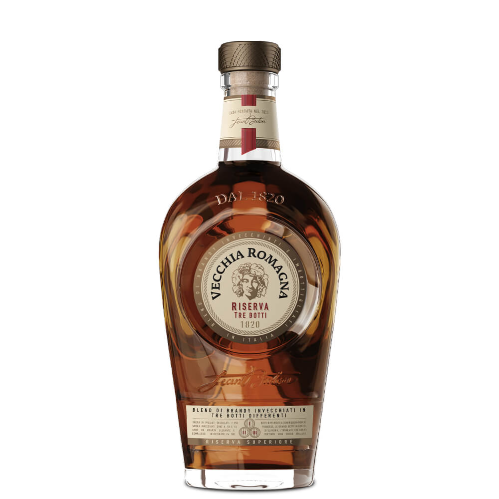Brandy "Vecchia Romagna Riserva Tre Botti" - Gruppo Montenegro (0.7l)