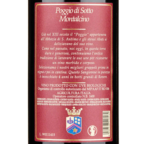 Brunello di Montalcino DOCG 2018 - Poggio di Sotto