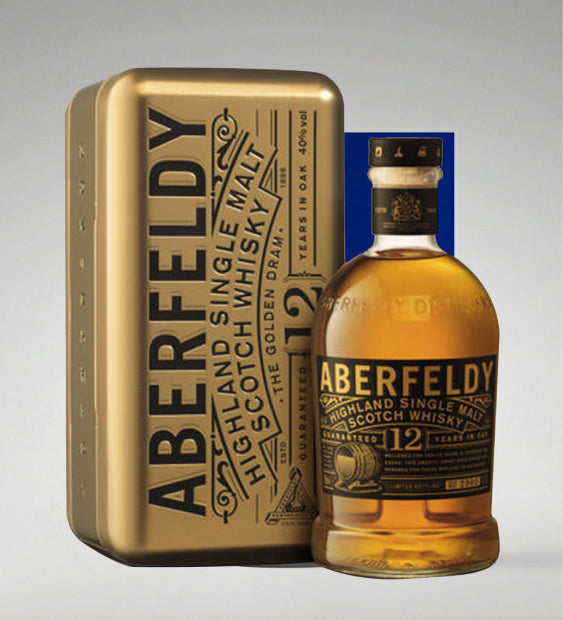 Scotch Whisky Single Malt 12 y.o. - Aberfeldy (0.7l, con latta oro)