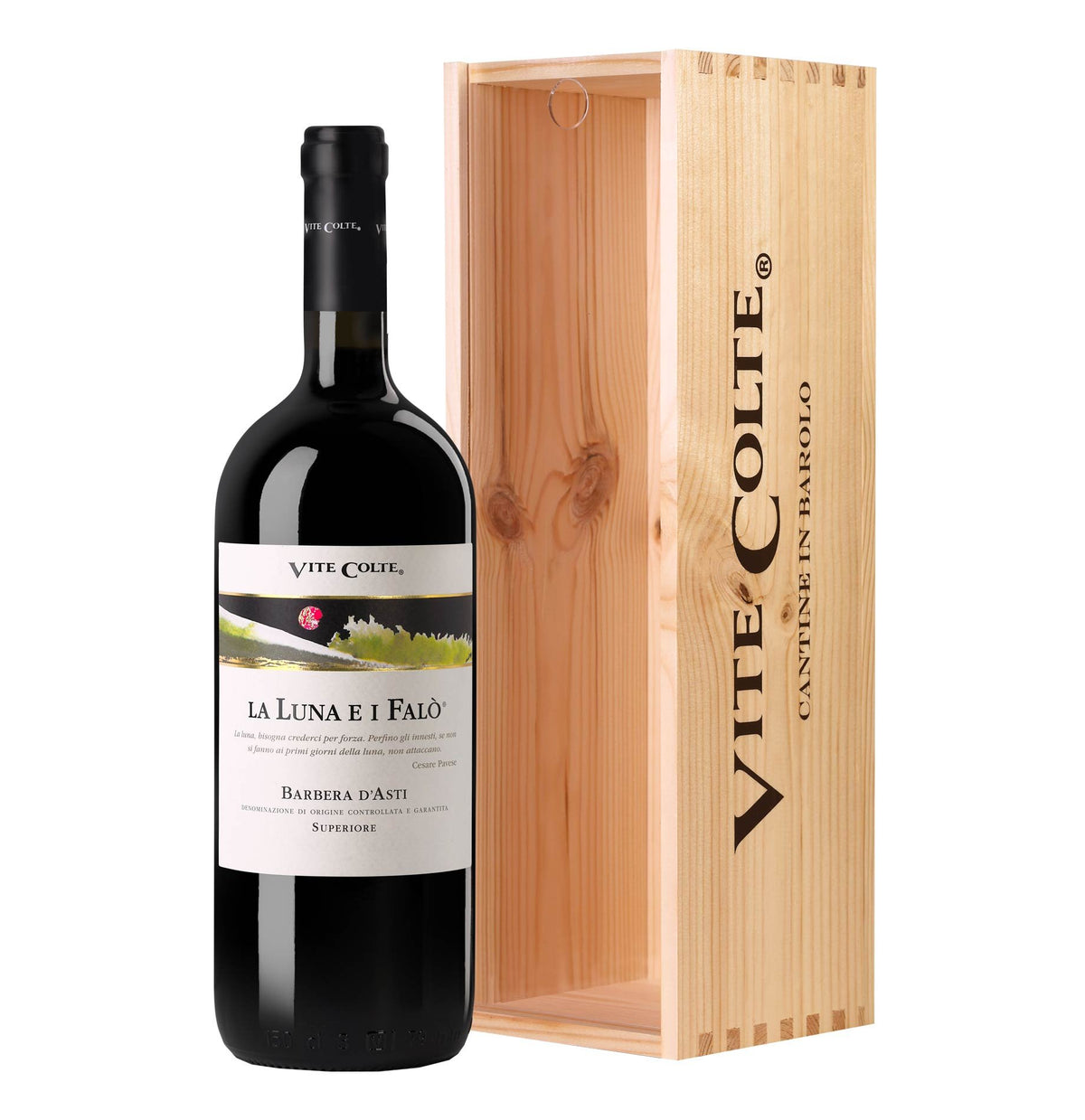 Barbera d'Asti Superiore DOCG "La Luna e i Falò" 2021 Magnum - Vite Colte (cassetta di legno)