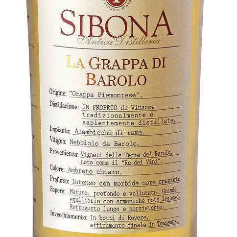 Grappa di Barolo - Sibona (0.5l)