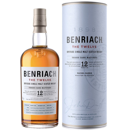 Speyside Single Malt Scotch Whisky 12 Years Old "The Twelve" - The BenRiach, Brown-Forman (0.7l - astuccio)