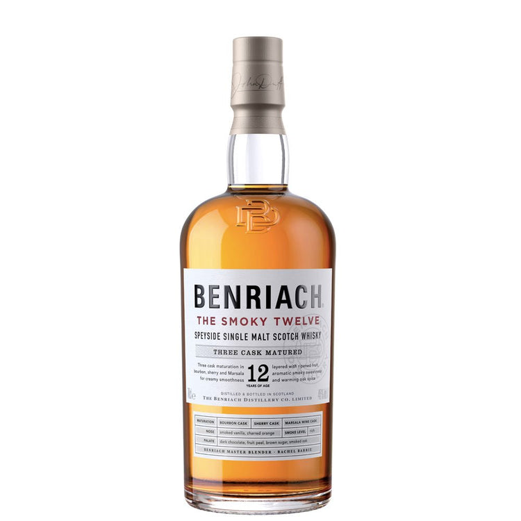 Speyside Single Malt Scotch Whisky 12 Years Old "The Smoky Twelve" - The BenRiach, Brown-Forman (0.7l - astuccio)