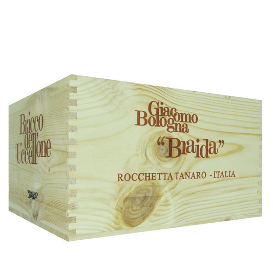 Cassa Legno Braida Bricco dell'Uccellone 6 bottiglie