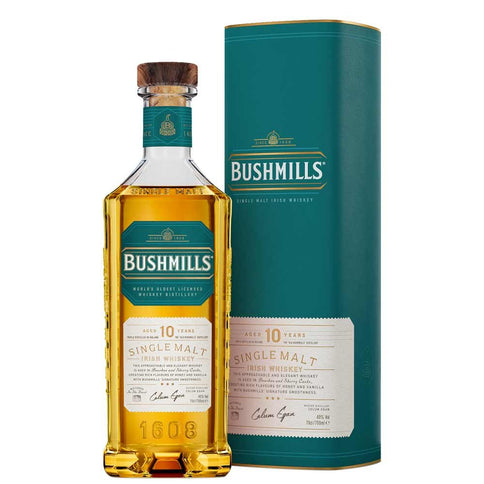 Irish Whiskey Single Malt 10 years old - Bushmills (0.7l - astuccio)