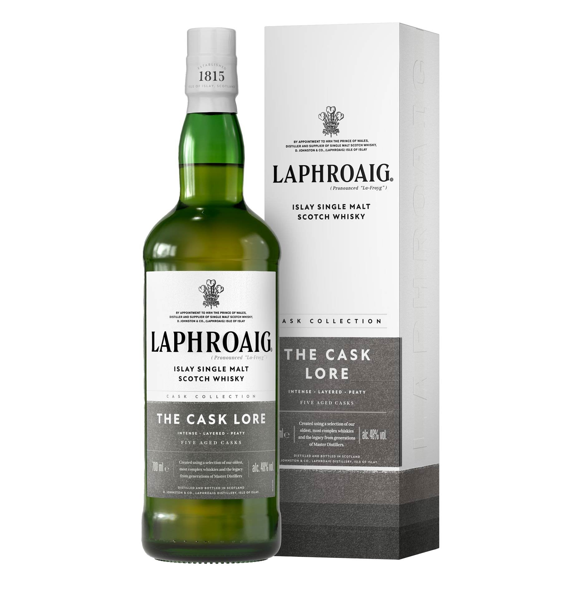 Islay Single Malt Scotch Whisky "Lore" - Laphroaig (0.7l - astuccio)