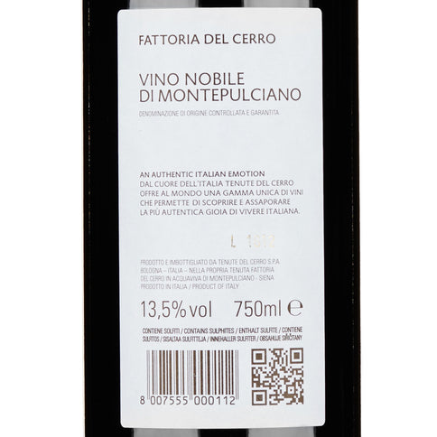 Vino Nobile di Montepulciano DOCG "Silìneo" 2021 - Fattoria del Cerro, Tenute del Cerro (cassetta di legno)