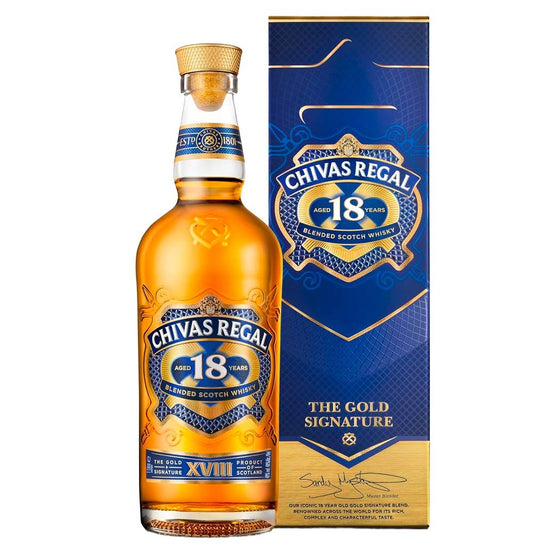 Blended Scotch Whisky "Gold Signature" 18 years old - Chivas Regal (0.7l - astuccio)