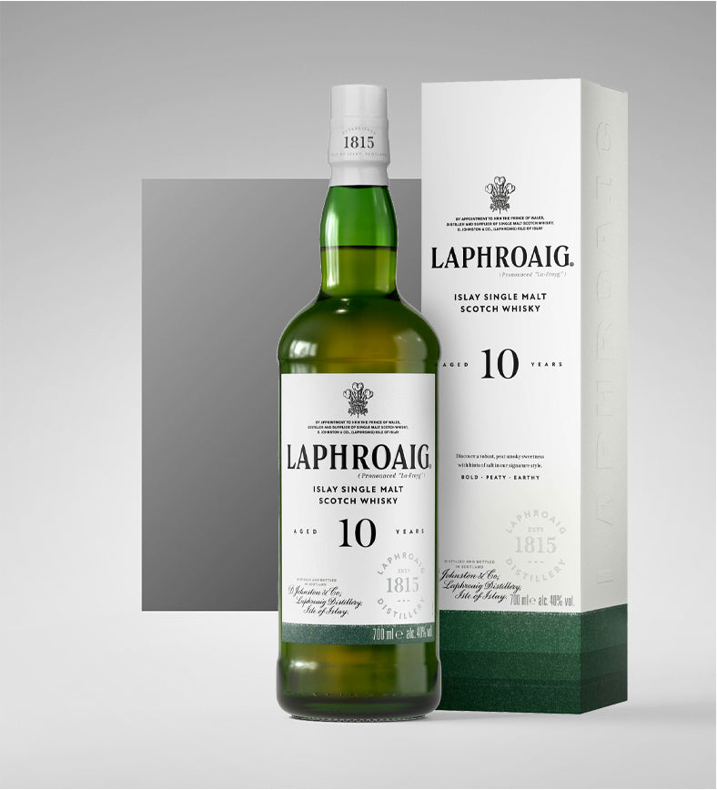 Scotch Whisky Single Malt 10 anni - Laphroaig (0.7l - astuccio)