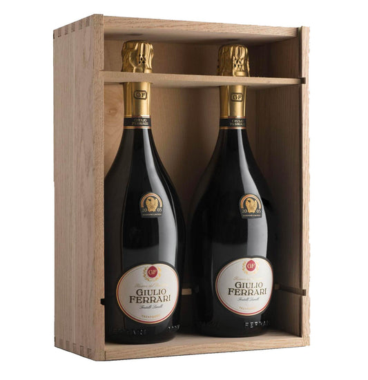 Trento DOC "Giulio Ferrari Riserva del Fondatore" 2005 - Ferrari (cassetta di legno - 2 bottiglie)