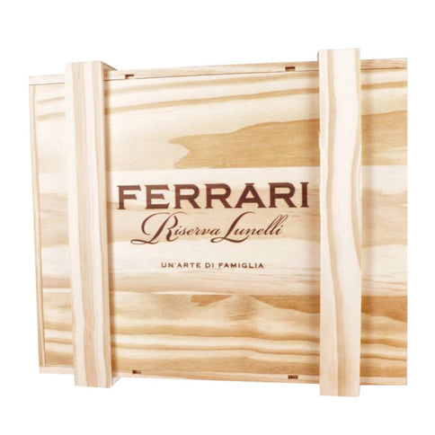 Cassetta Legno Ferrari Riserva Lunelli 6 bottiglie