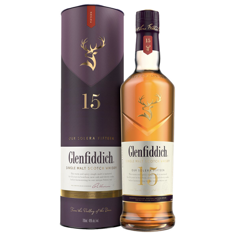 Single Malt Scotch Whisky Glenfiddich 15 years old - Glenfiddich (0.7l - astuccio a tubo)