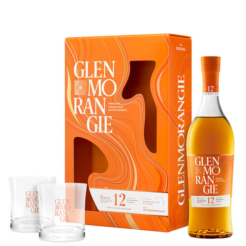 Highland Single Malt Scotch Whisky 12 years old "The Original" - Glenmorangie (0.7l - astuccio + bicchieri)