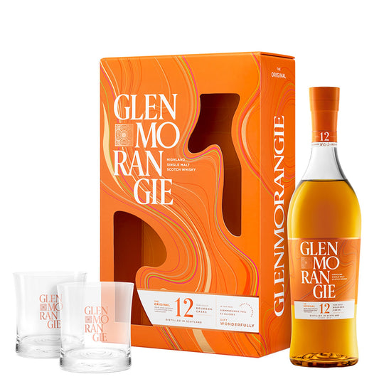 Highland Single Malt Scotch Whisky 12 years old "The Original" - Glenmorangie (0.7l - astuccio + bicchieri)