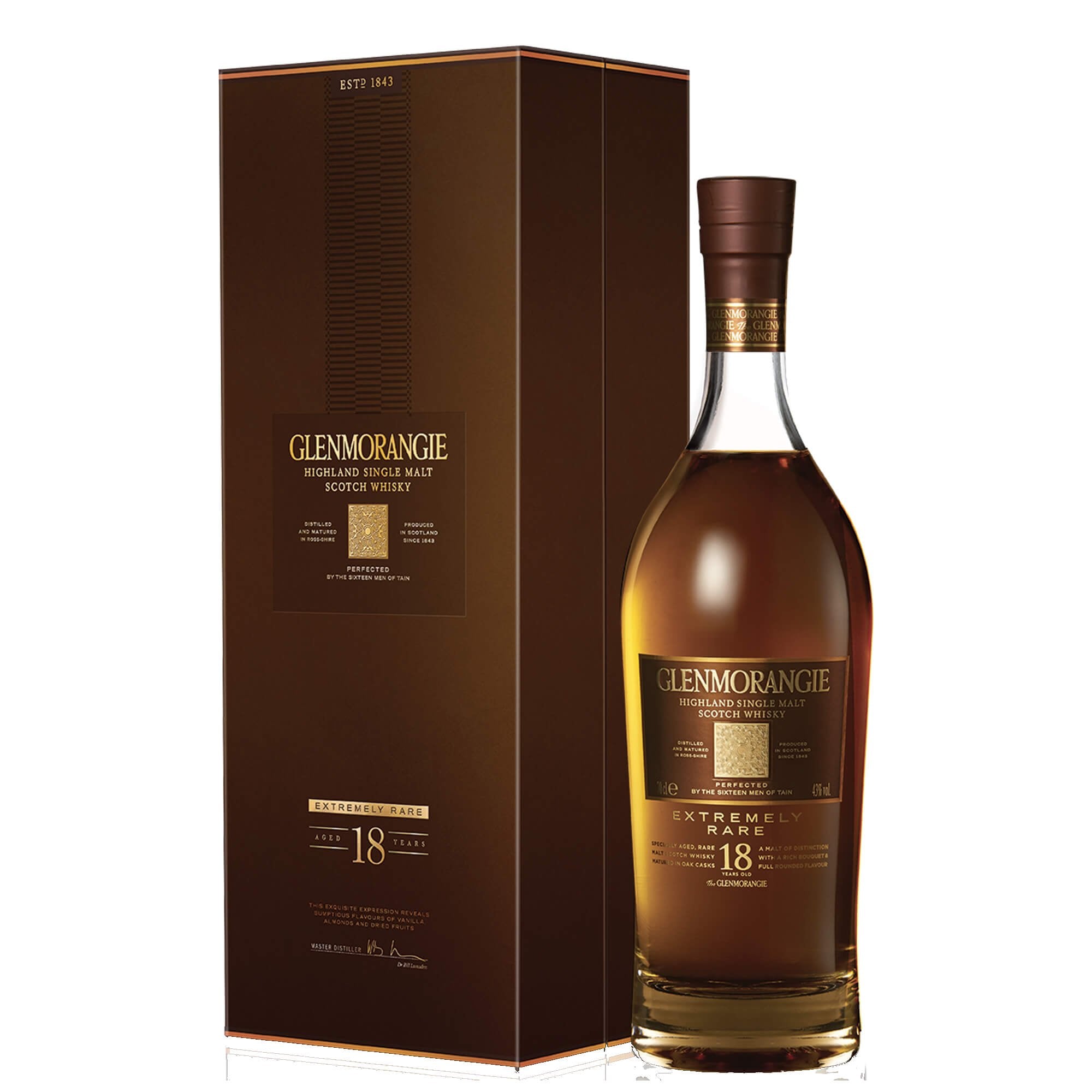 Highland Single Malt Scotch Whisky 18 years old "Extremely Rare" - Glenmorangie (0.7l - astuccio)