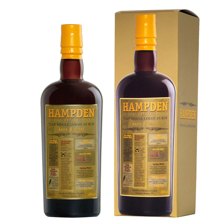Pure Single Jamaican Rum "Owh"  8 Years Old - Hampden Estate (0.7l - astuccio)