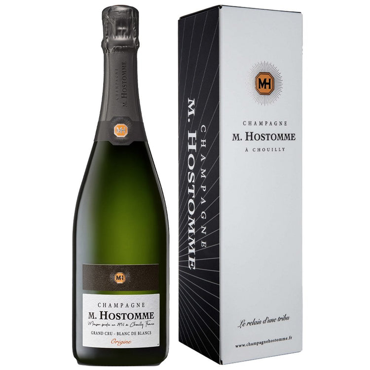 Champagne Brut Blanc de Blancs Grand Cru "Origine" - M. Hostomme (coffret)