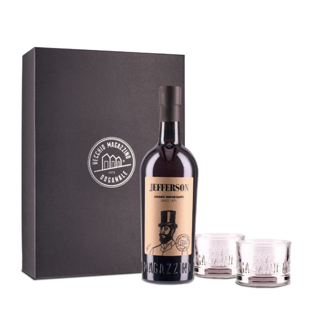 Amaro "Jefferson" - Vecchio Magazzino Doganale (0.7l, gift pack 2 bicchieri)