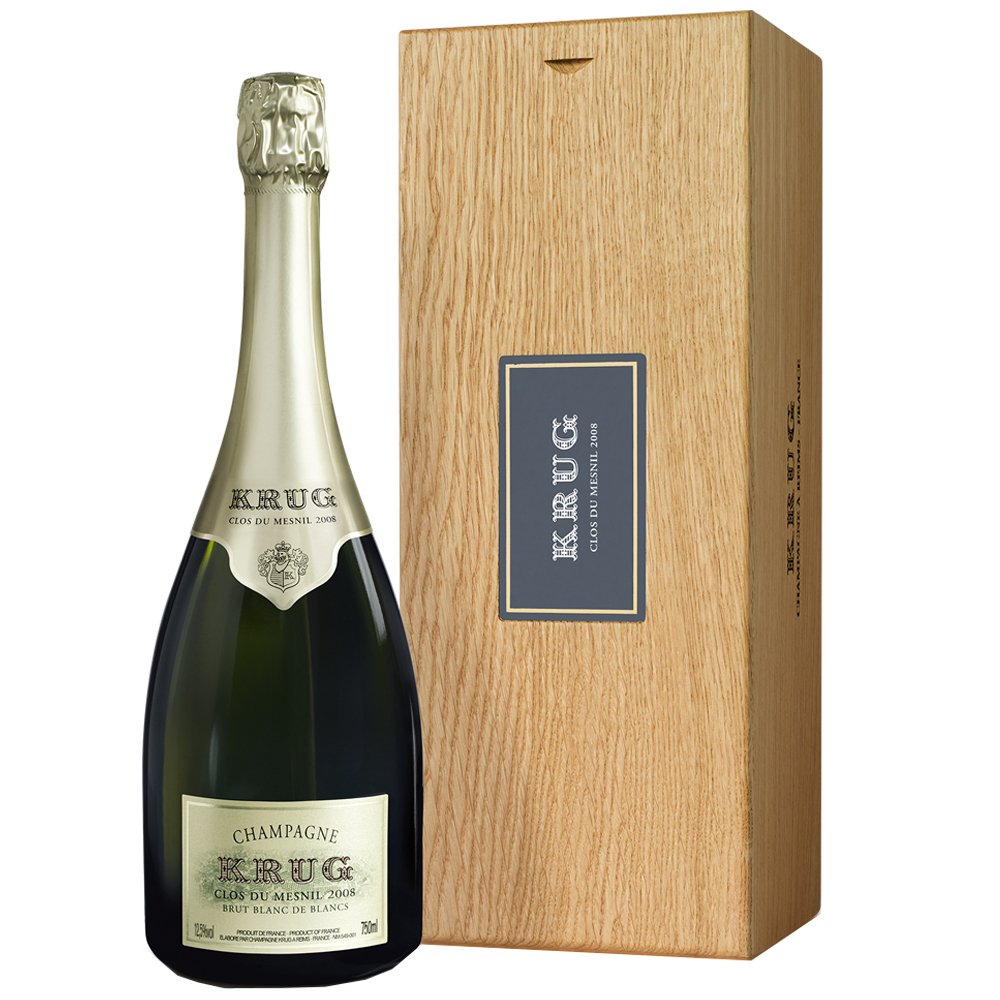 Champagne Brut Blanc de Blancs "Clos du Mesnil" 2008 - Krug (cassetta di legno)