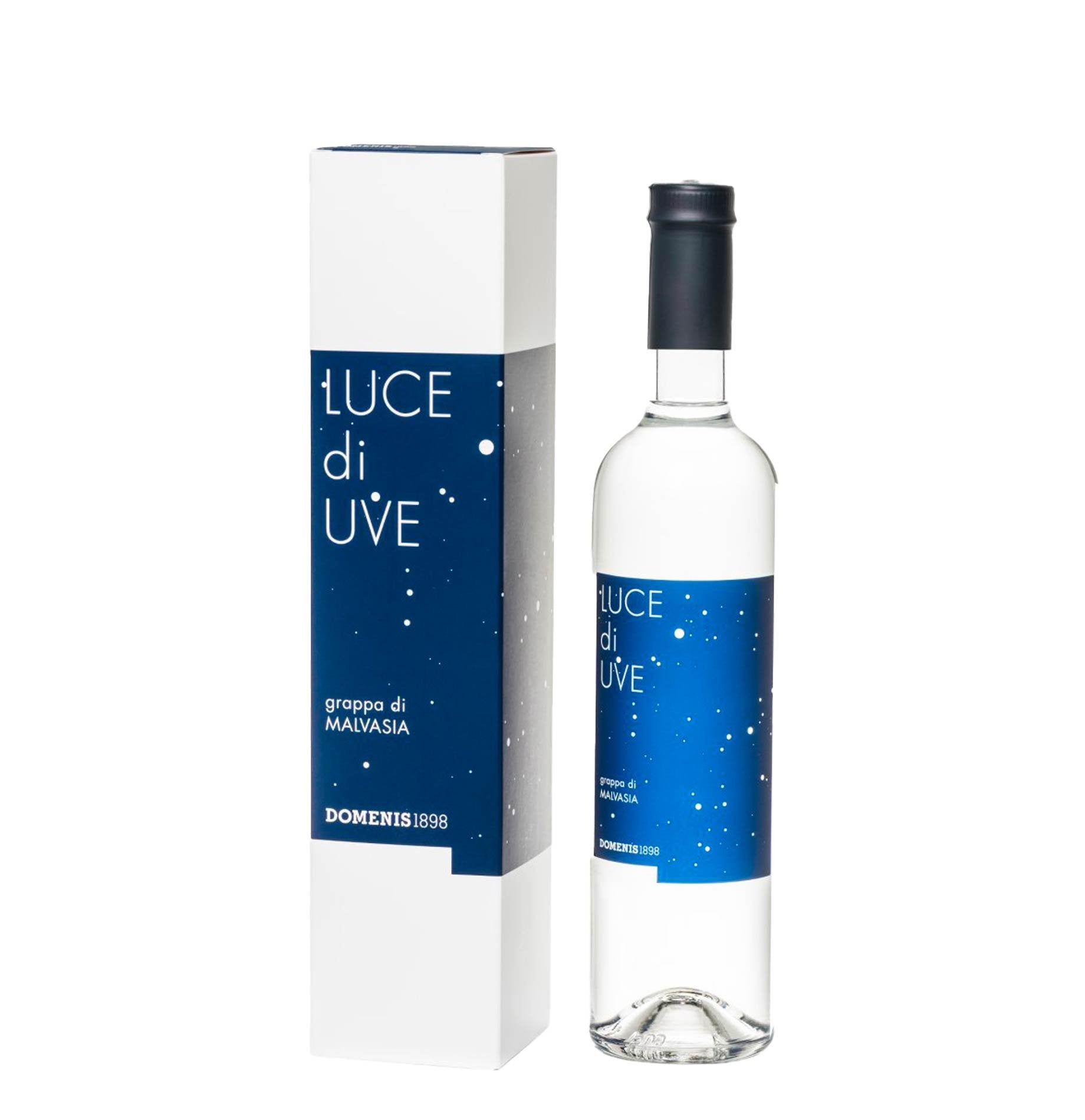 Grappa Giovane "Luce di Uve - Malvasia" - Domenis 1898 (0.5l astucciato)