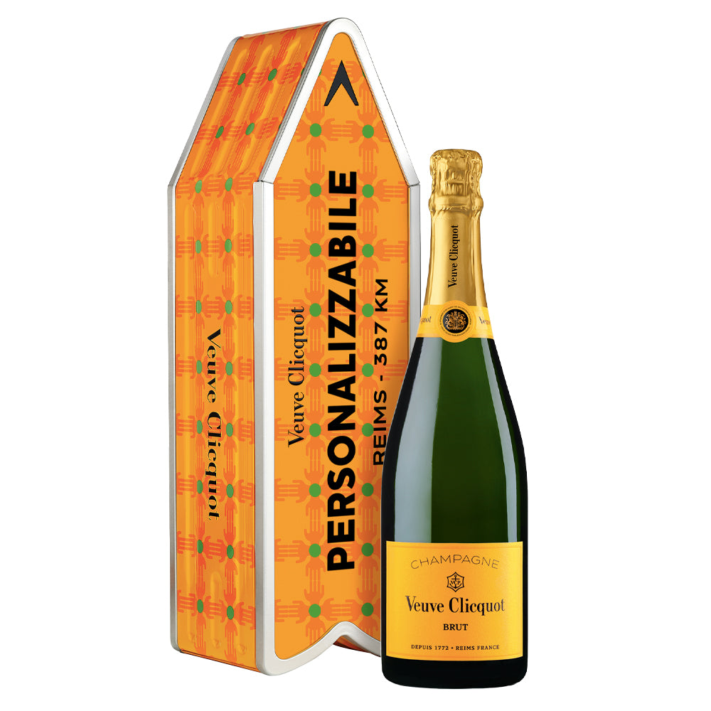 Champagne Brut Yellow Label "Hands Pattern Arrow by Yinka Ilori" - Veuve Clicquot (personalizzabile)