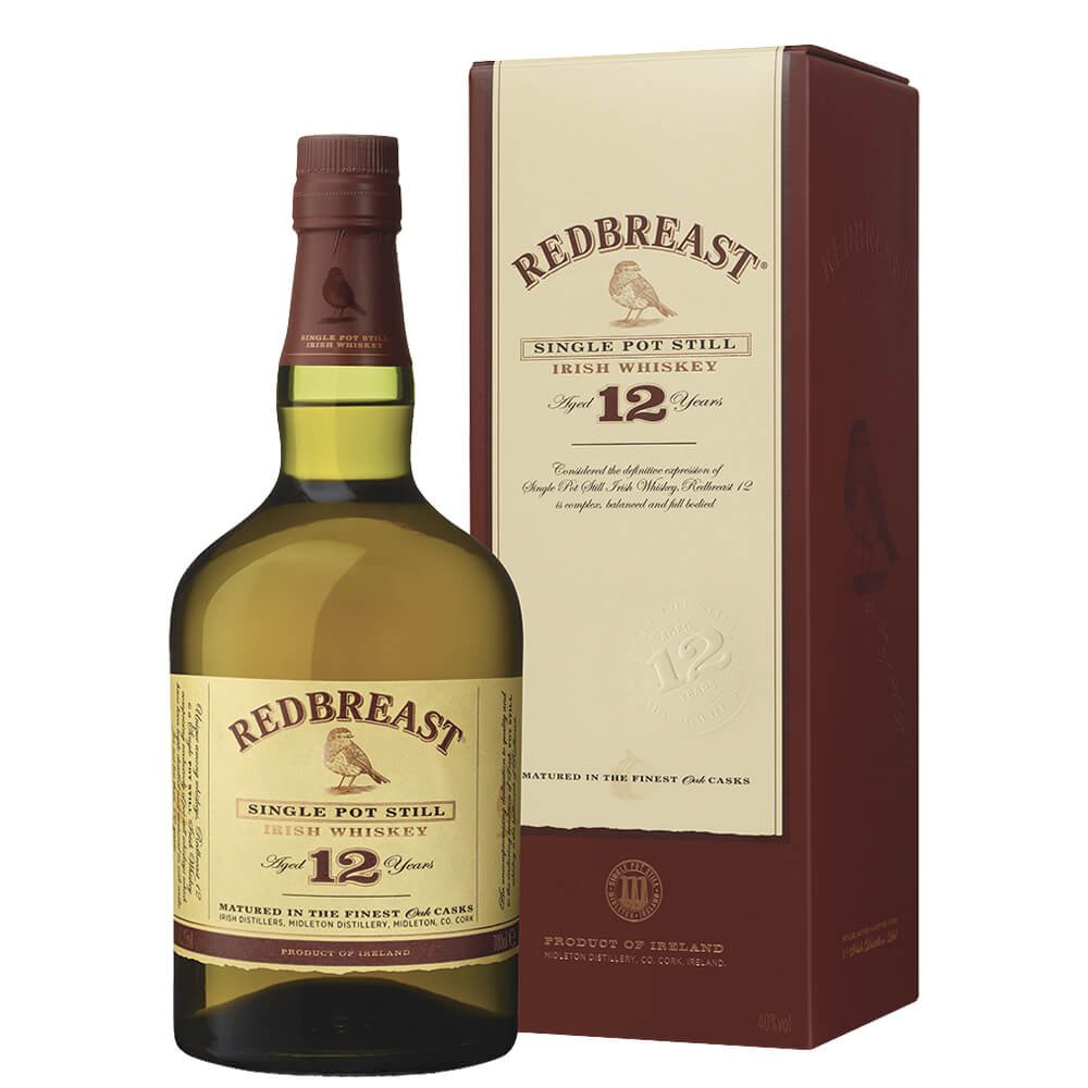 Single Pot Still Irish Whiskey "Redbreast" 12 years old - Midleton Distillery, Irish Distillers (0.7l - astuccio)