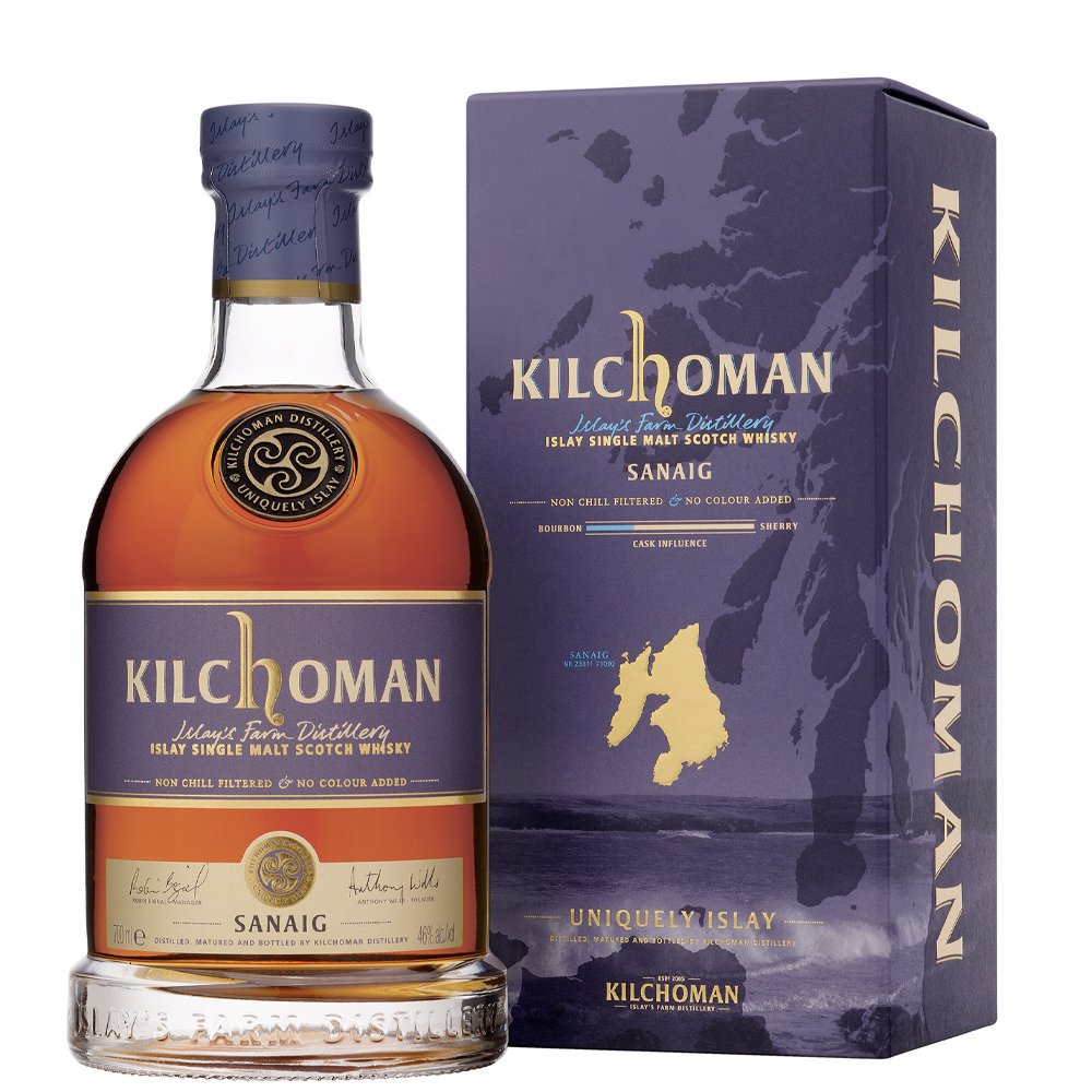 Islay Single Malt Scotch Whisky "Sanaig" - Kilchoman (0.7l, astuccio)