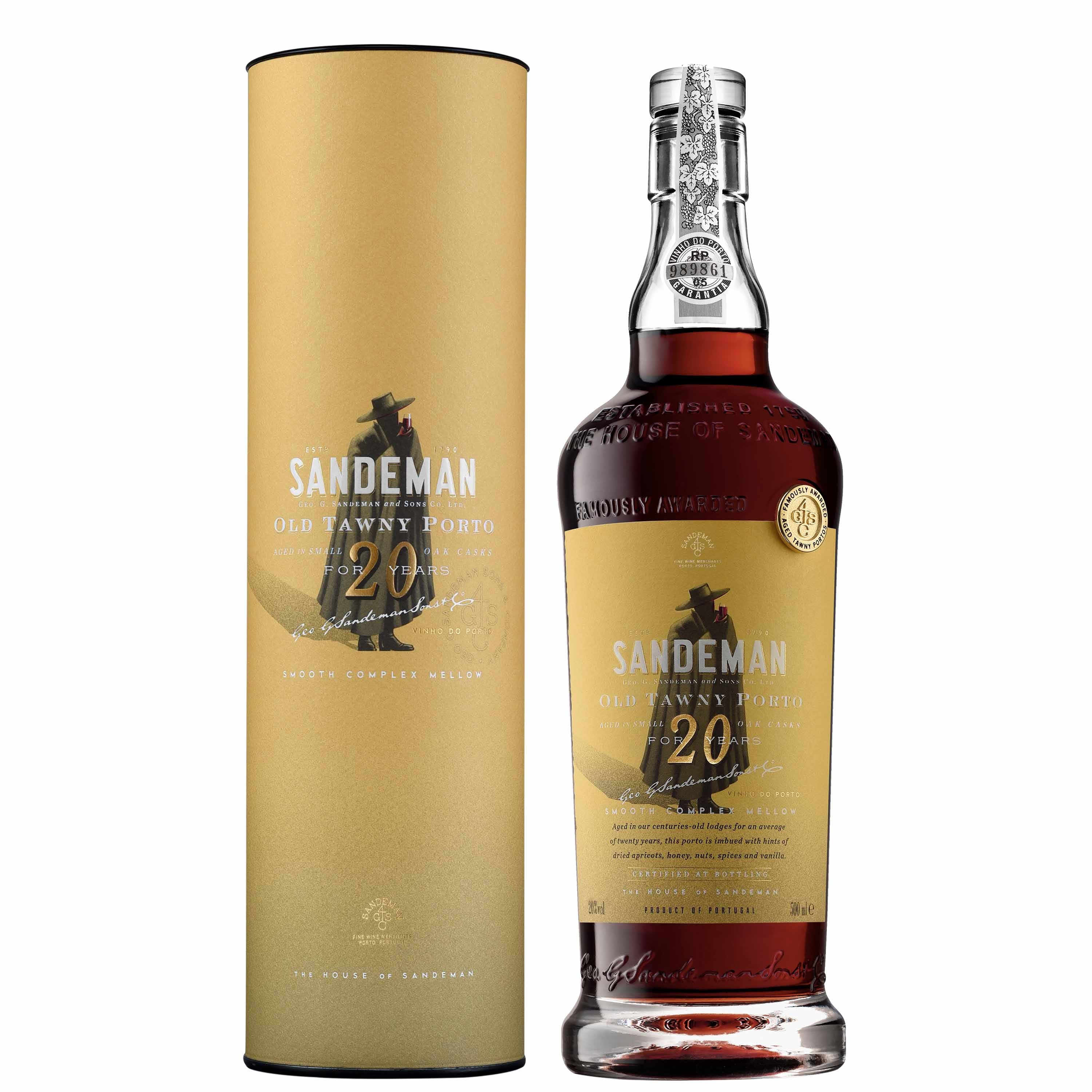 Porto Tawny 20 Years Old - Sandeman (0.75l - astuccio a tubo)