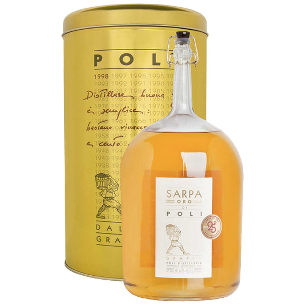 Grappa Barricata "Sarpa Oro Big Mama" - Jacopo Poli (3l, astuccio)