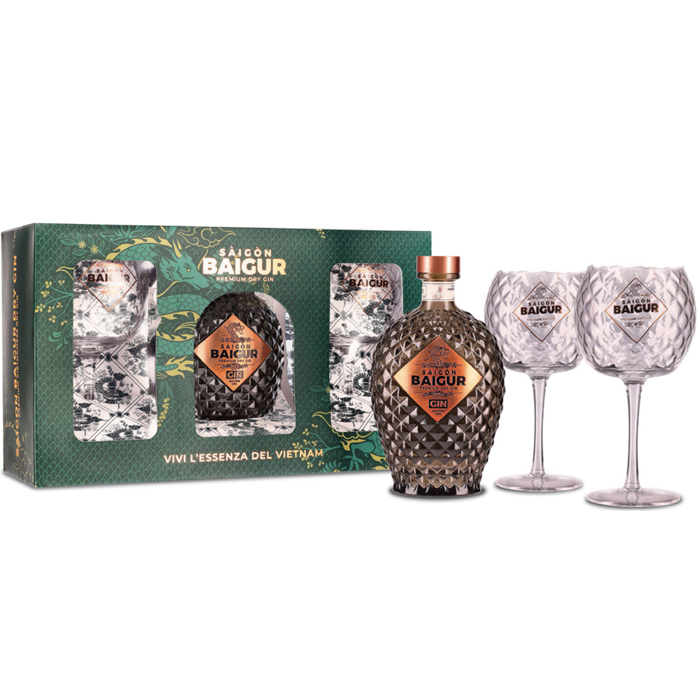 Premium Dry Gin - Saigon Baigur (0.7l con 2 bicchieri balloon)