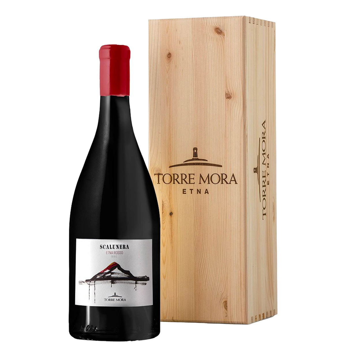 Etna Rosso DOC "Scalunera" 2022 Magnum - Torre Mora (cassetta di legno)