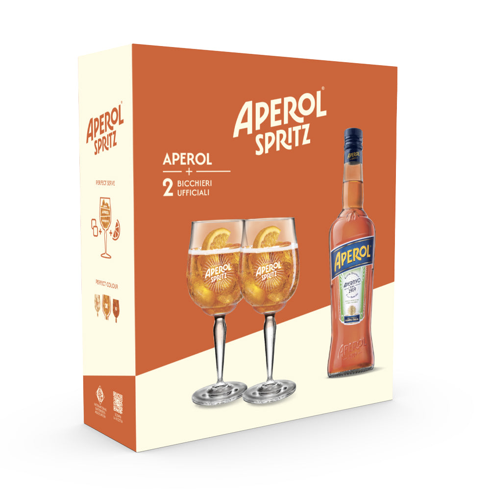 Aperol kit (set con due calici)