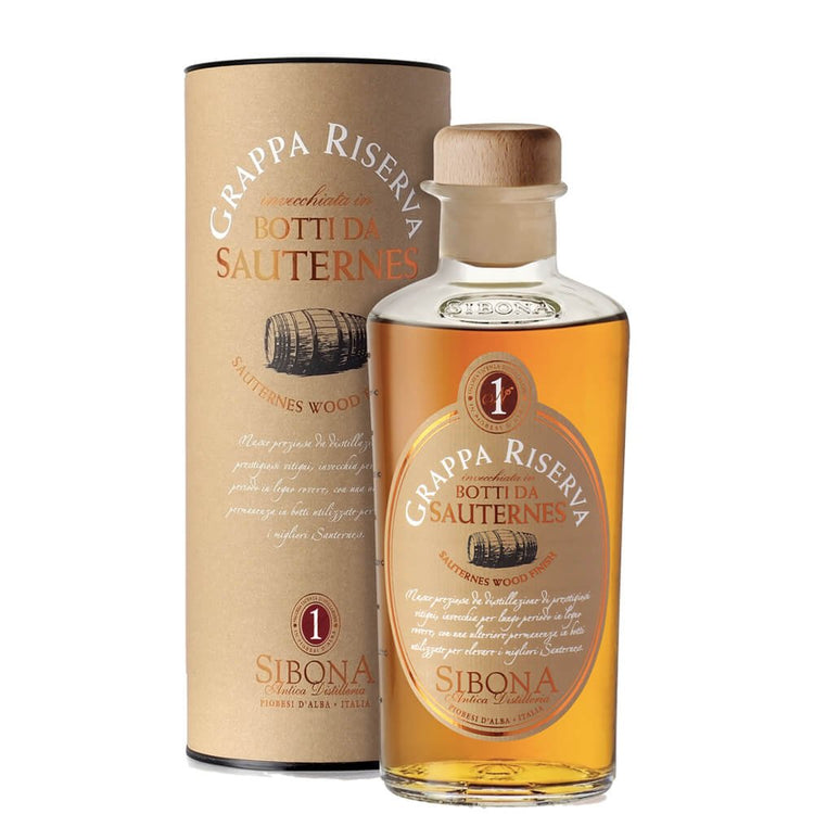 Grappa Riserva "in Botti da Sauternes" - Sibona (0.5l - astuccio)