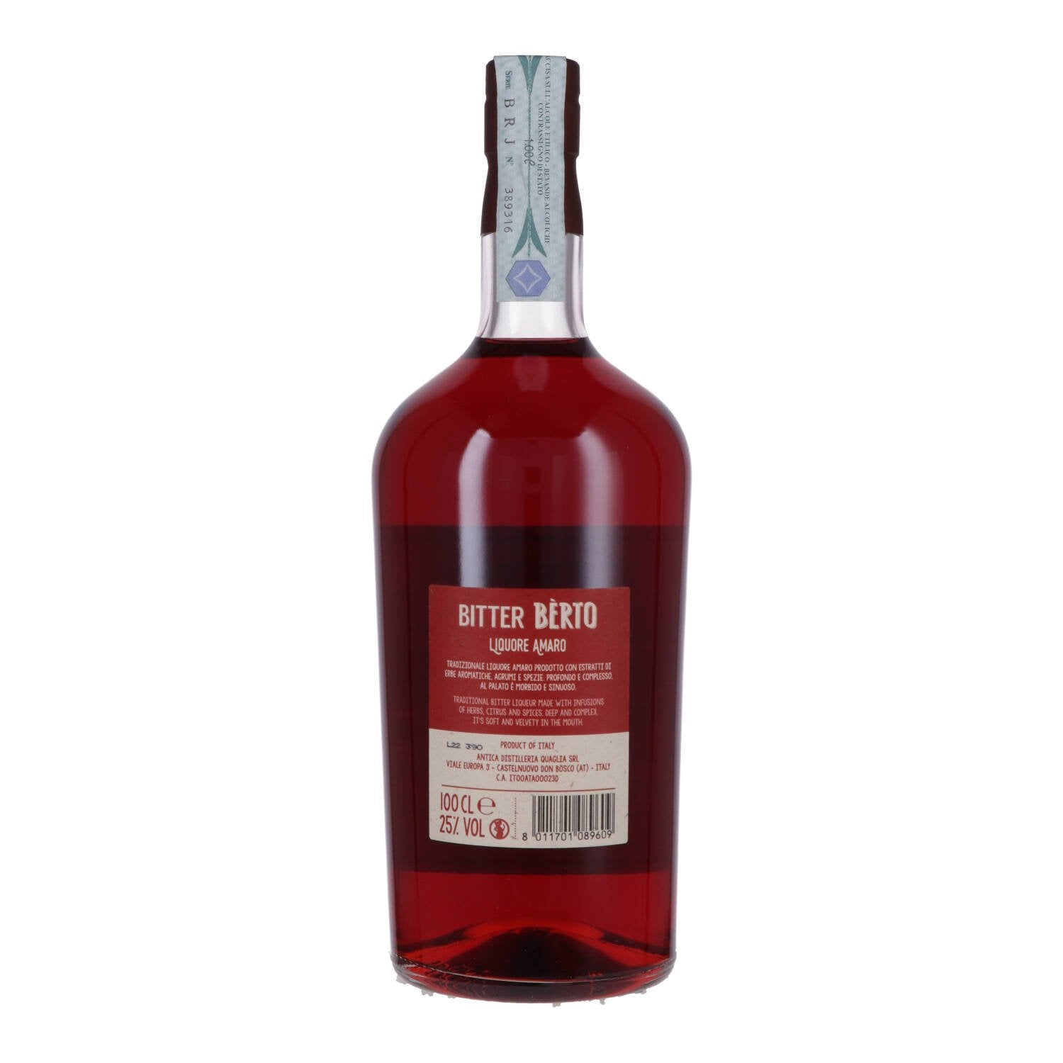 Liquore Bitter "Bèrto" - Antica Distilleria Quaglia (1l)