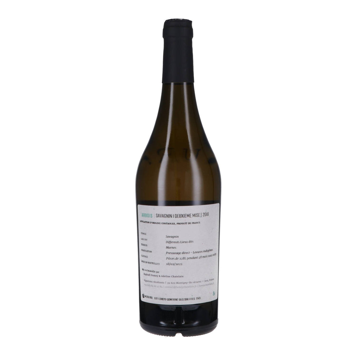 Arbois Blanc Savagnin sous voile 2018 - Domaine Fumey-Chatelain