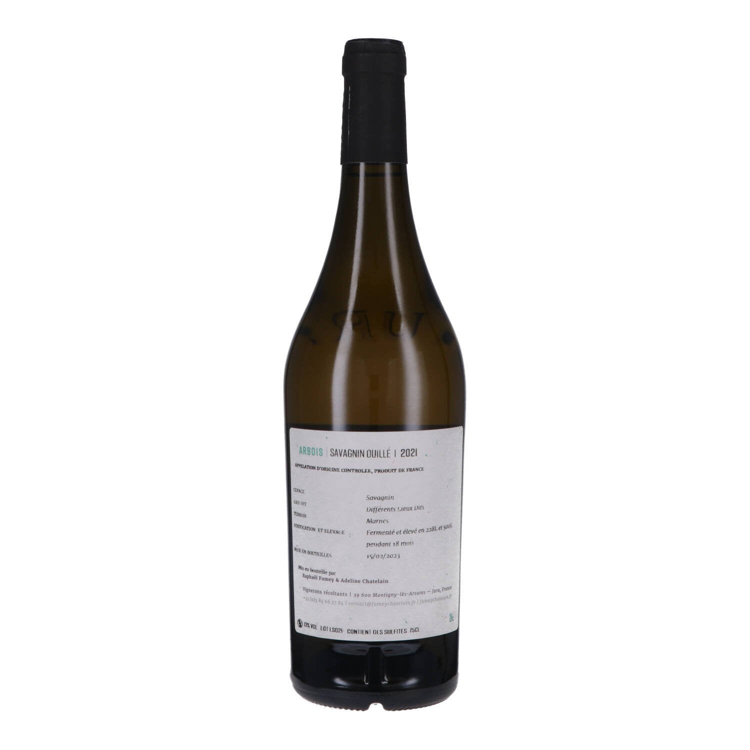 Arbois Blanc Savagnin Ouillé 2020 - Domaine Fumey-Chatelain
