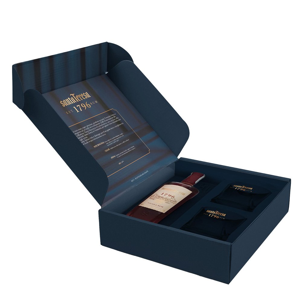 Rum "Santa Teresa 1796 - Per Tannico" - Santa Teresa (gift box con bicchieri)