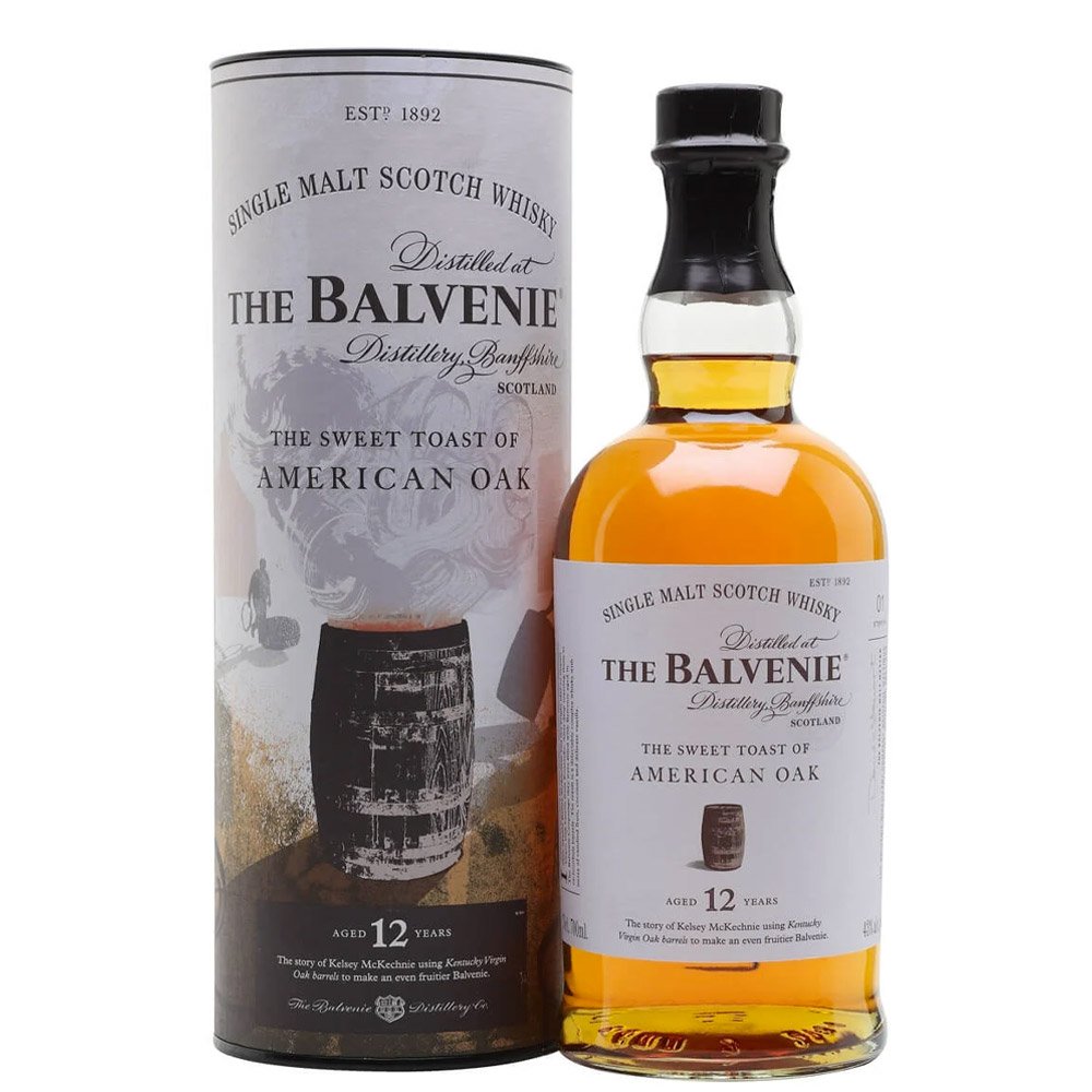 Speyside Single Malt Scotch Whisky 12 Years Old "The Sweet Toast of American Oak" - The Balvenie (0.7l, astuccio)